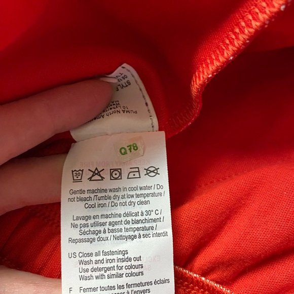 Puma Womens Red White Zip Activewear Jacket w Zipped Pockets  Size S - Picture 5 of 16